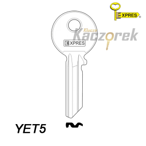 Expres 237 - klucz surowy mosiężny - YET5